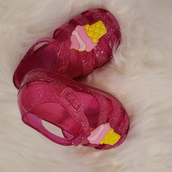 Cat & Jack Shoes Cat Jack Ice Cream Cone Glitter Jellies Nwot